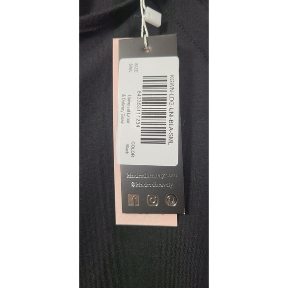 Kindred Bravely Black Labor & Delivery Nursing Pregnancy Gown Women’s S/M/L New - Picture 6 of 9